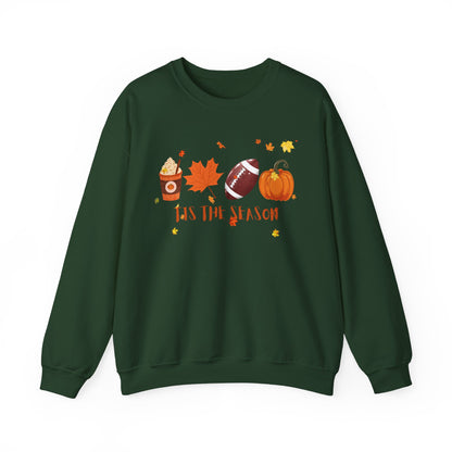 Tis The Season, Fall Coffee Crewneck Sweatshirt