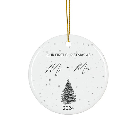 MR + MRS Christmas Ornaments