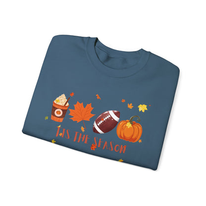 Tis The Season, Fall Coffee Crewneck Sweatshirt