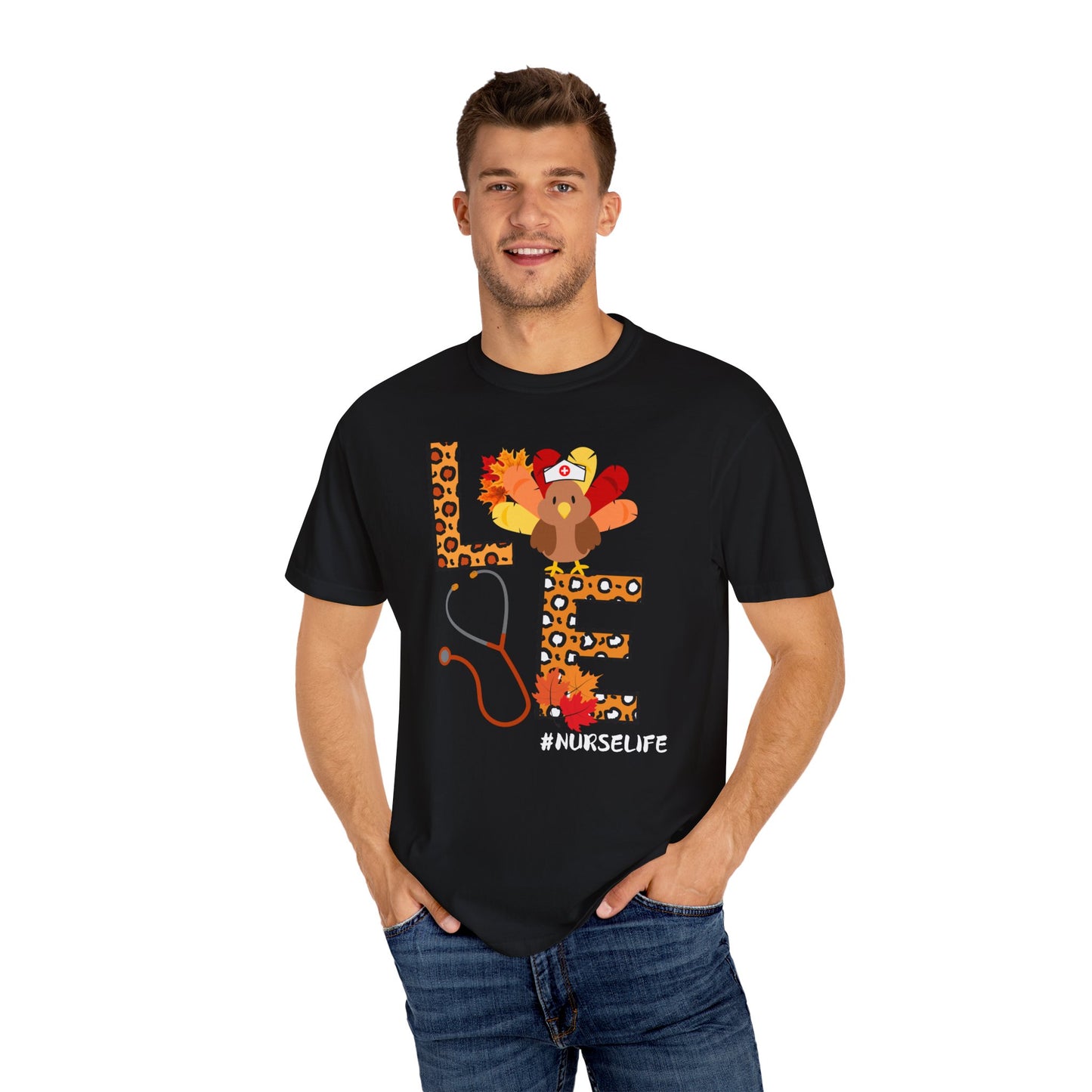 Nurse Leopard Turkey Shirt,Nurse Gift,Thanksgiving