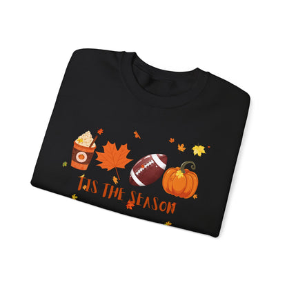 Tis The Season, Fall Coffee Crewneck Sweatshirt