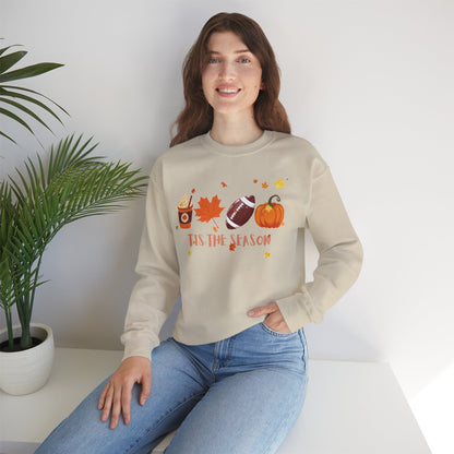 Tis The Season, Fall Coffee Crewneck Sweatshirt