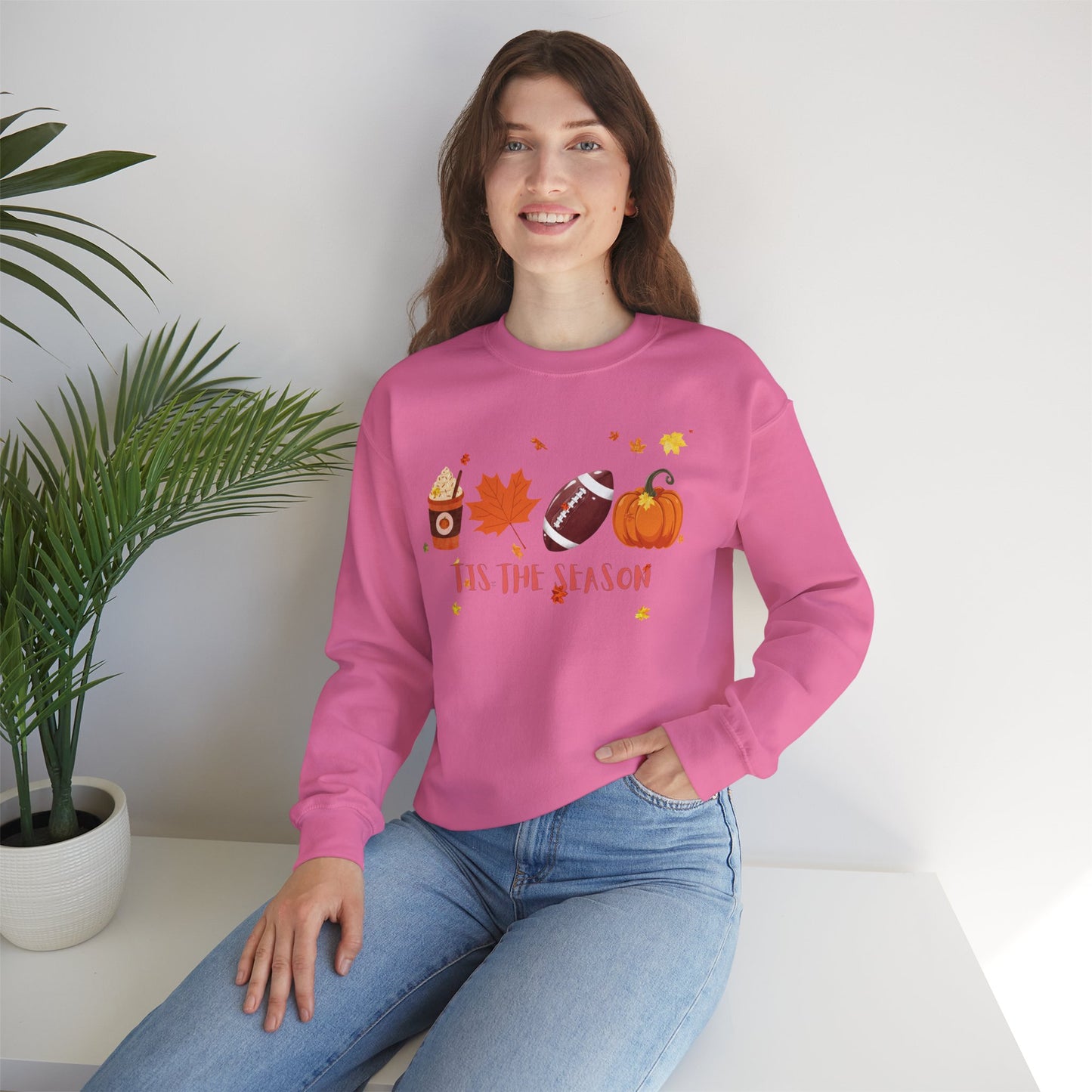 Tis The Season, Fall Coffee Crewneck Sweatshirt