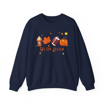 Tis The Season, Fall Coffee Crewneck Sweatshirt