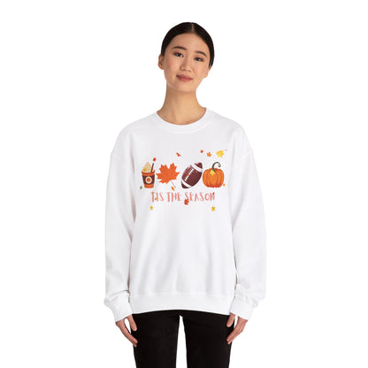 Tis The Season, Fall Coffee Crewneck Sweatshirt