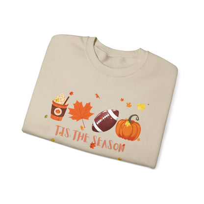 Tis The Season, Fall Coffee Crewneck Sweatshirt