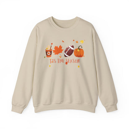 Tis The Season, Fall Coffee Crewneck Sweatshirt