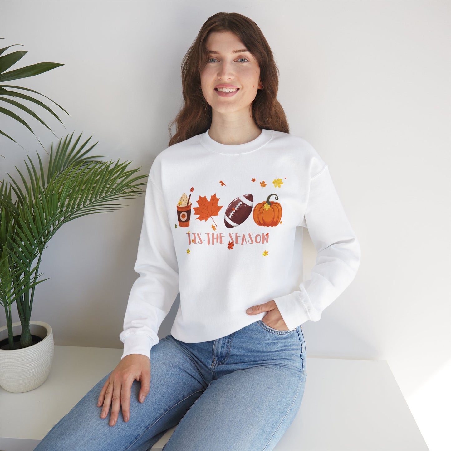 Tis The Season, Fall Coffee Crewneck Sweatshirt