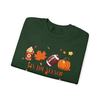 Tis The Season, Fall Coffee Crewneck Sweatshirt