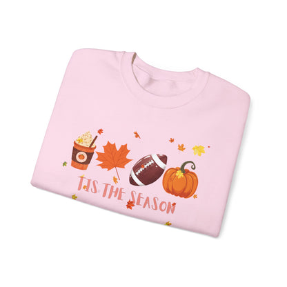 Tis The Season, Fall Coffee Crewneck Sweatshirt