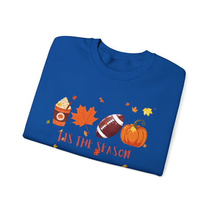 Tis The Season, Fall Coffee Crewneck Sweatshirt