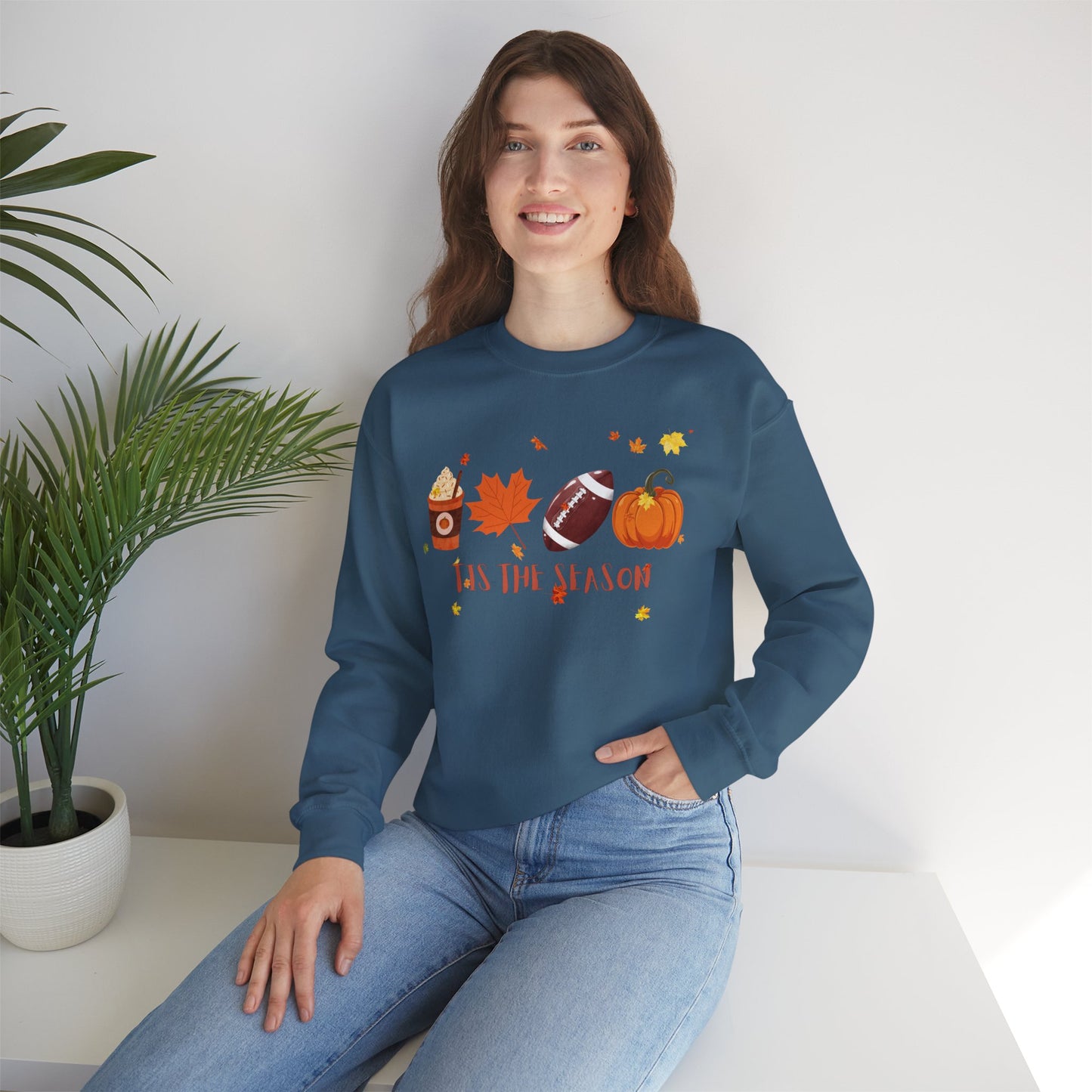 Tis The Season, Fall Coffee Crewneck Sweatshirt