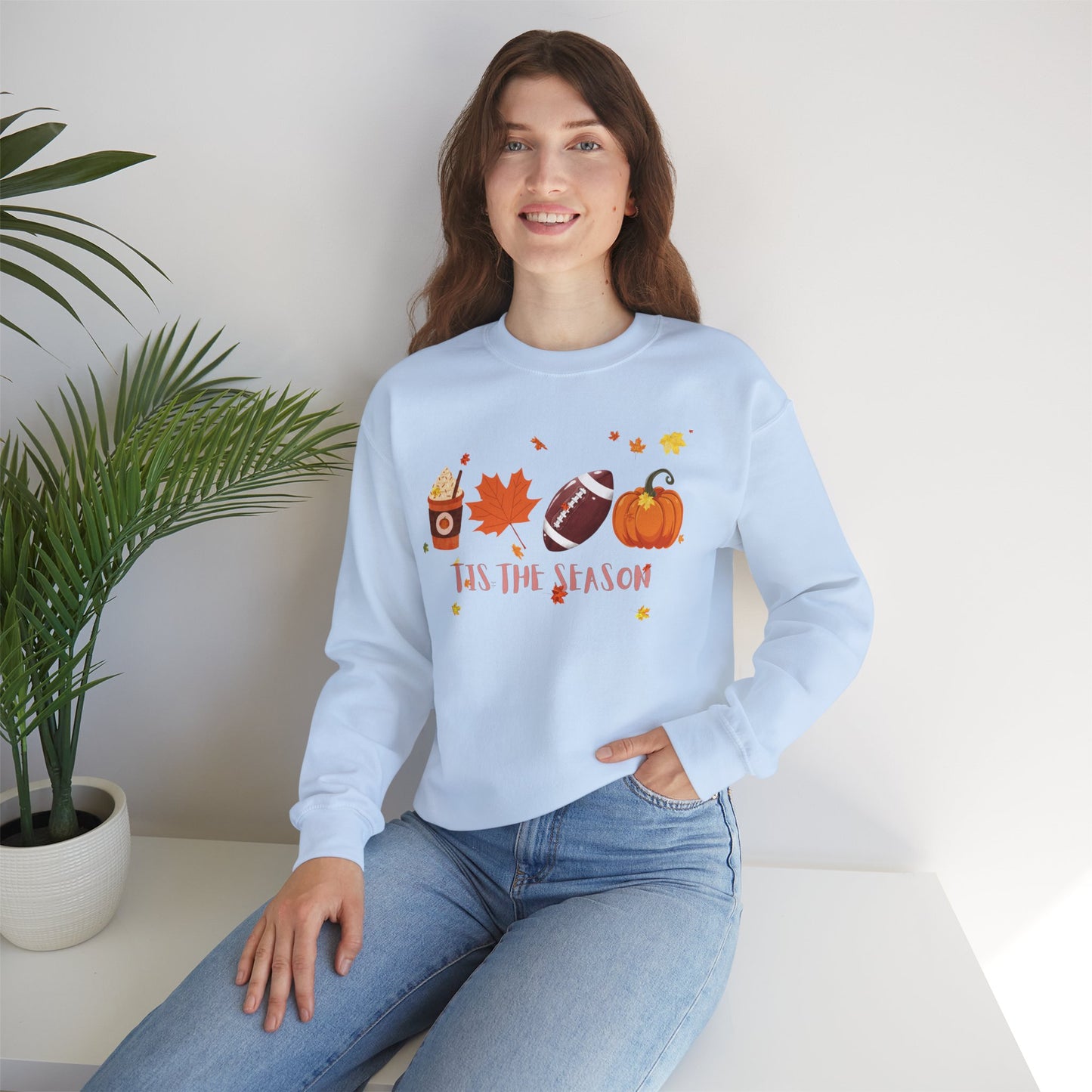 Tis The Season, Fall Coffee Crewneck Sweatshirt