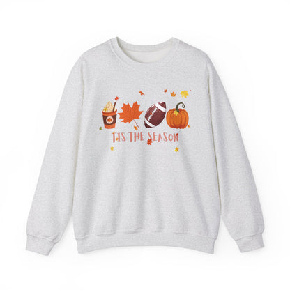 Tis The Season, Fall Coffee Crewneck Sweatshirt