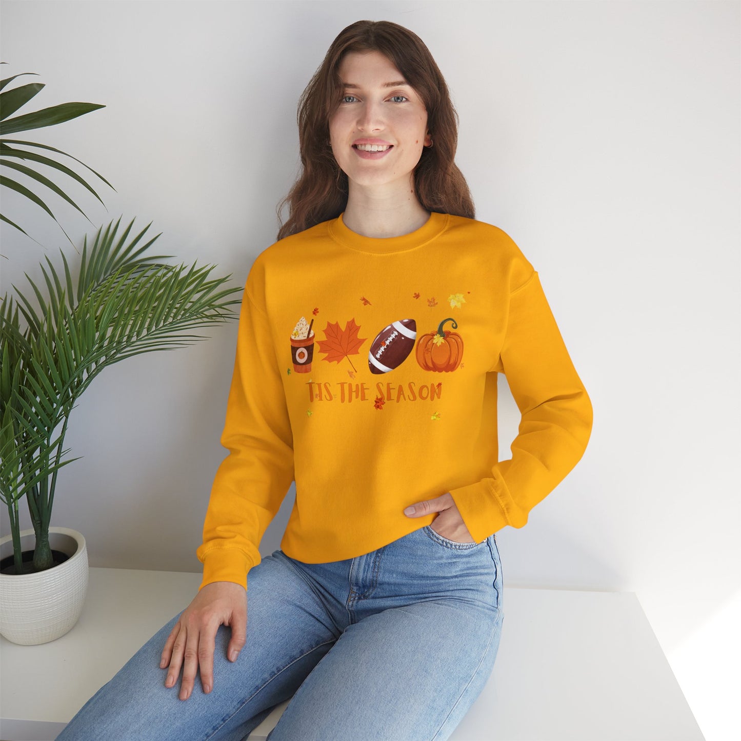 Tis The Season, Fall Coffee Crewneck Sweatshirt