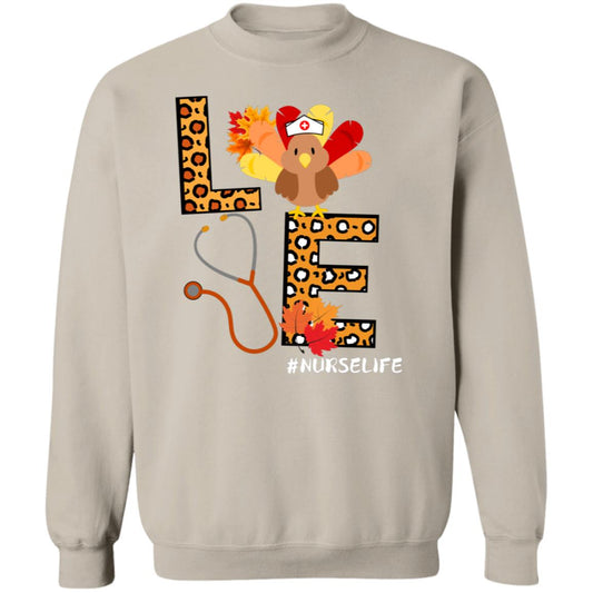 Nurse Leopard Turkey,Nurse Gift,Thanksgiving  Sweatshirt