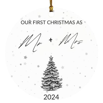 MR + MRS Christmas Ornaments