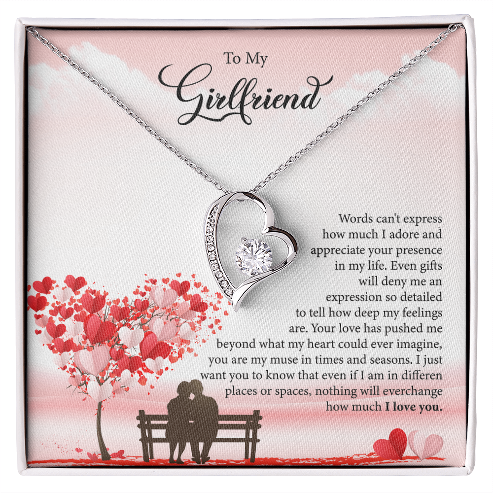 To My Girlfriend Forever Love Necklace
