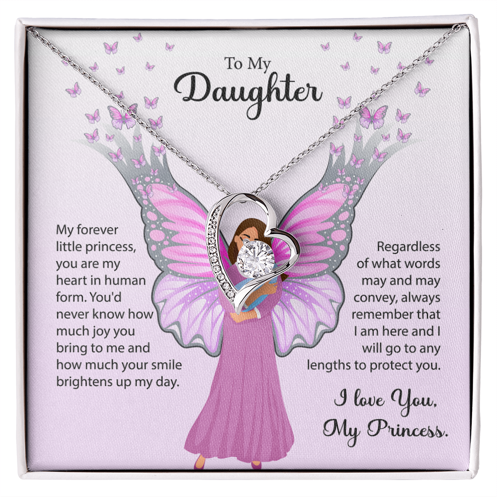 To My Doughter Forever Love Necklace