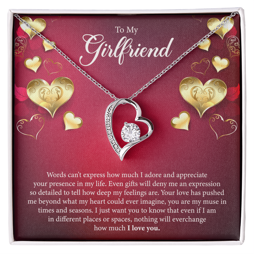 To My Girlfriend Forever Love Necklace